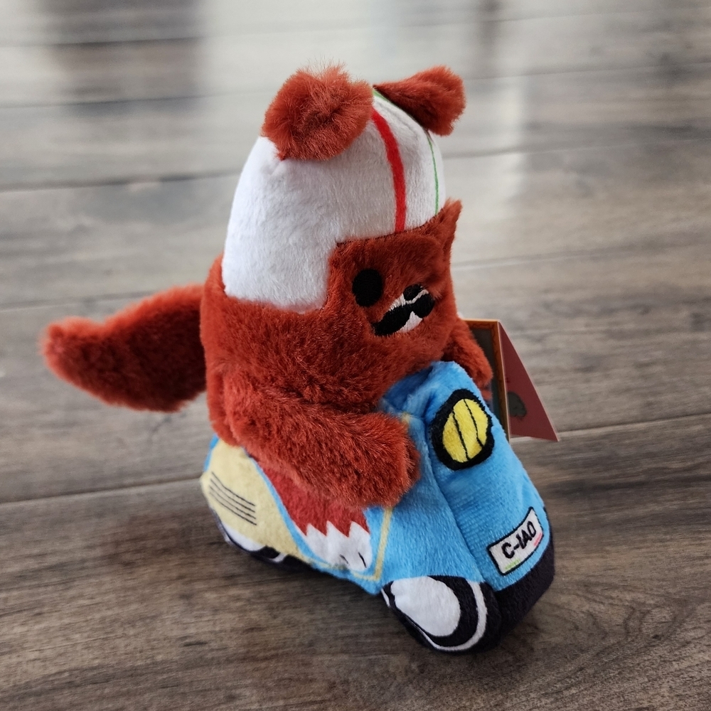 Bark Buona Squirrela Plush Dog Toy M NWT